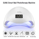 Kit Cabine Sun 5 Led 48w + Lixa Elétrica Unha Gel Acrigel Manicure