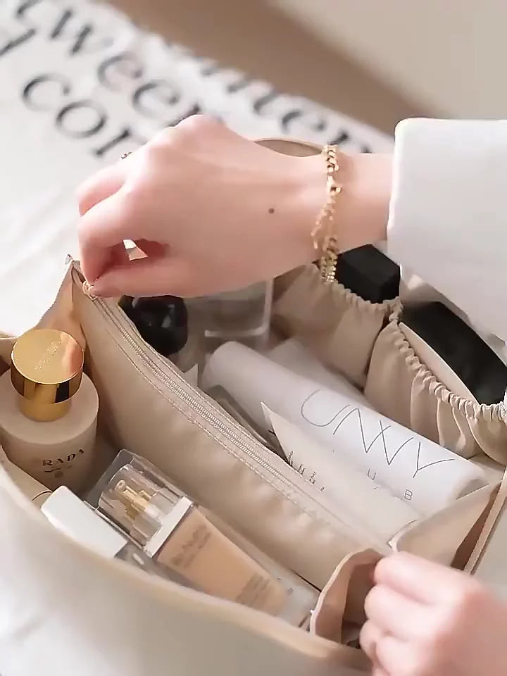 Bolsa De Cosmético De Couro 