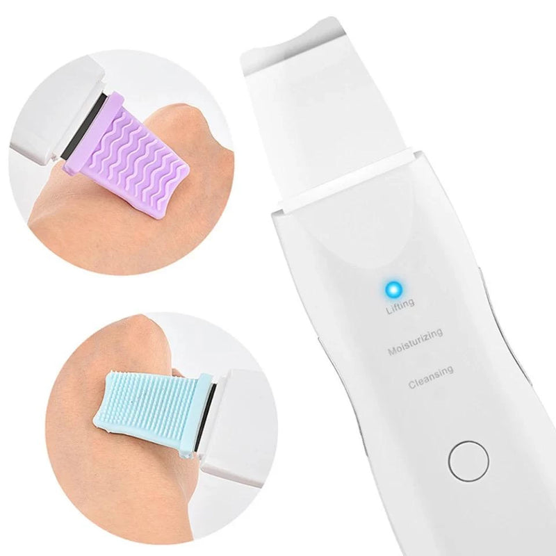 Aparelho de Peeling Esfoliante Ultrassônico Limpeza Facial Profunda Remoção de Cravos Antirrugas Sonic Skin Sonic Skin