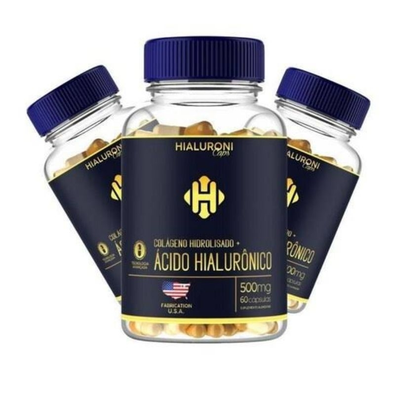 3x Ácido Hialurônico Hialuroni 180caps