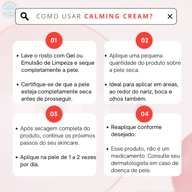 Creamy Calming Cream Creme Hidratante Facial 40g