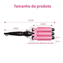 Triondas Ondulador Formador Triplo 22/25mm Modelador de Cachos Fino Onda Cabelo Cerâmica 110V/220V