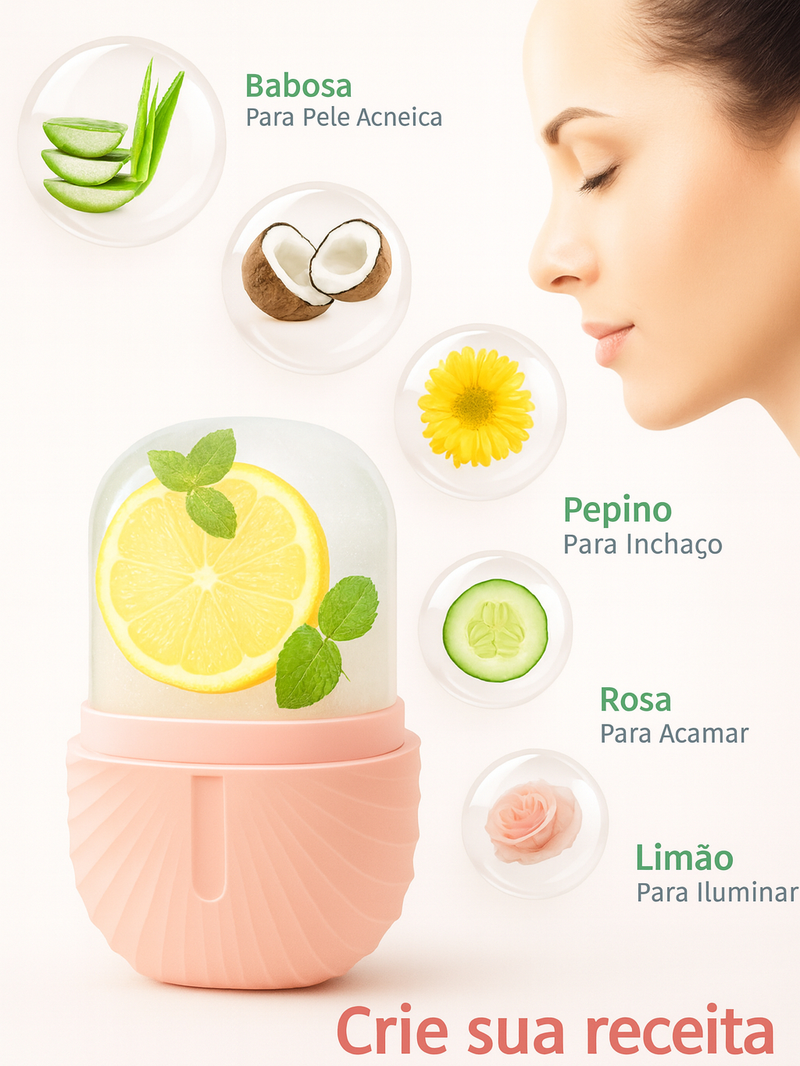 Ice Roller Massageador Facial de Gelo 