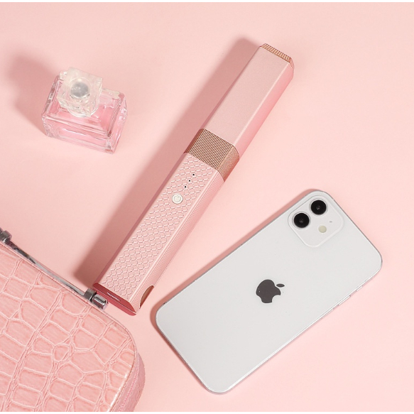 Chapinha Eletrônico Portátil Com Protetor Rosa Verde Mini Alisadora Modelador Recarregavel Sem Fio
