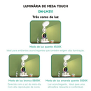 Luminária de Mesa Multifuncional LED 