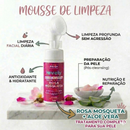 Kit Skin Care Completo Rosa Mosqueta Limpeza de Pele Profunda Mousse Bruma Presente Dia das Mães