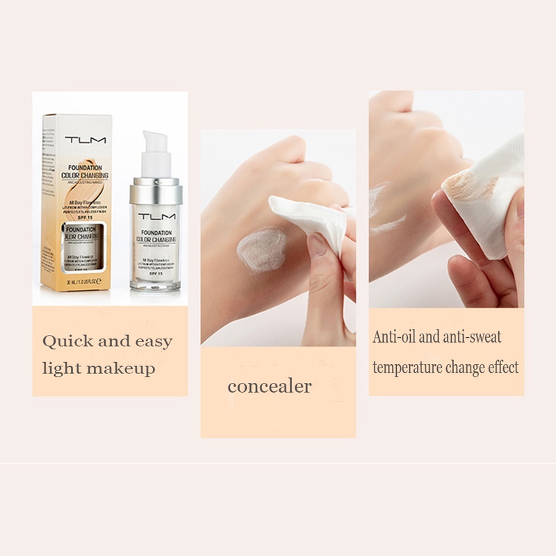 TLM 30ml Base Concealer Creme Creme à prova d'água Base de Cobertura Completa. Esse produto terá entrega Internacional, então o prazo de entrega pode variar, chegando em no máximo 30 dias.