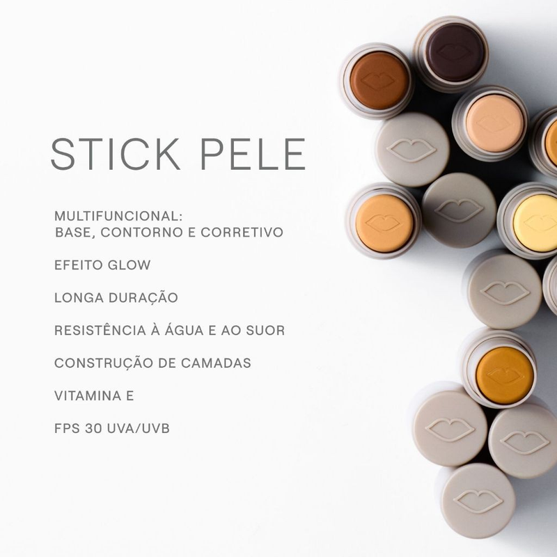 Stick Pele FPS 30 Base Multifuncional Boca Rosa