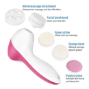  Escova Facial Elétrica Esfoliante Massageadora 