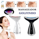 Massageador De Pescoço e Rosto LED Vibração Fototerapia Para Rejuvenescer Firmeza Anti-Rugas